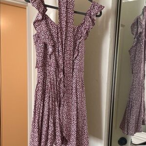 Trixxi burgundy pink Floral Mini Dress